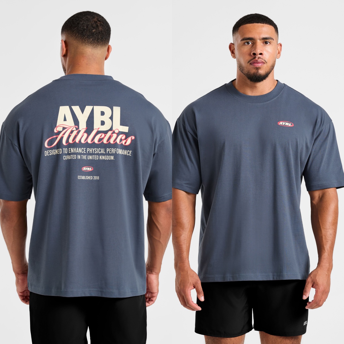 Streetwear Brand Tees - T-Shirt Classica Oversize con Scritta Atletica,